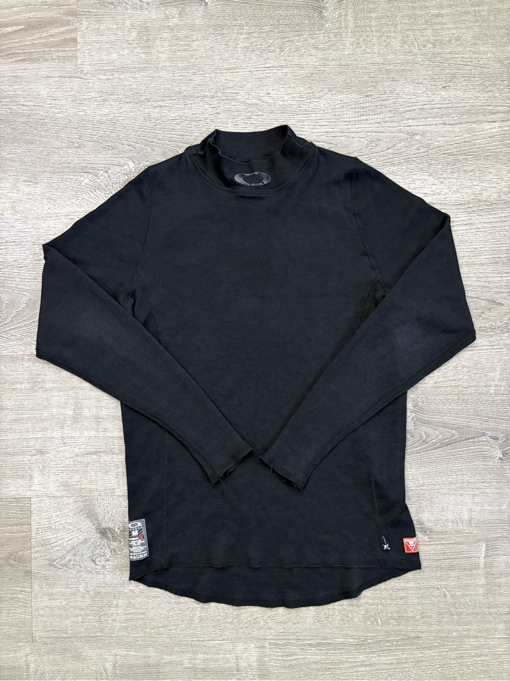 Vintage Oakley Shirt Mens Medium M Black Carbon X Performance Long Sleeve